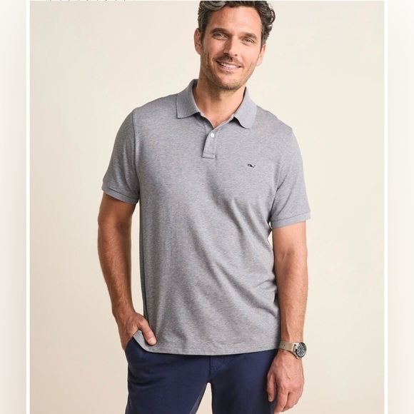 Vineyard Vines Other - Vineyard vines Edgartown pique polo grey short sleeve